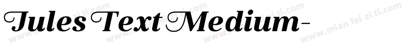 Jules Text Medium字体转换
